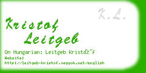 kristof leitgeb business card